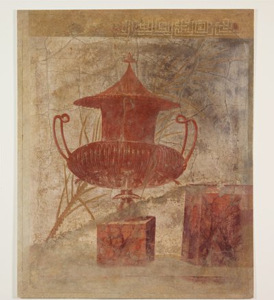 Wall Painting Fragment from the Peristyle of a Villa at Boscoreale by Roman Republican Period